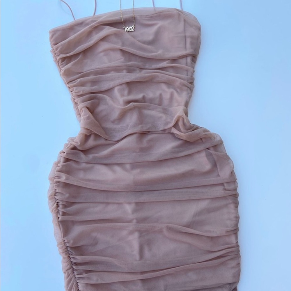 Nude Mini Dress